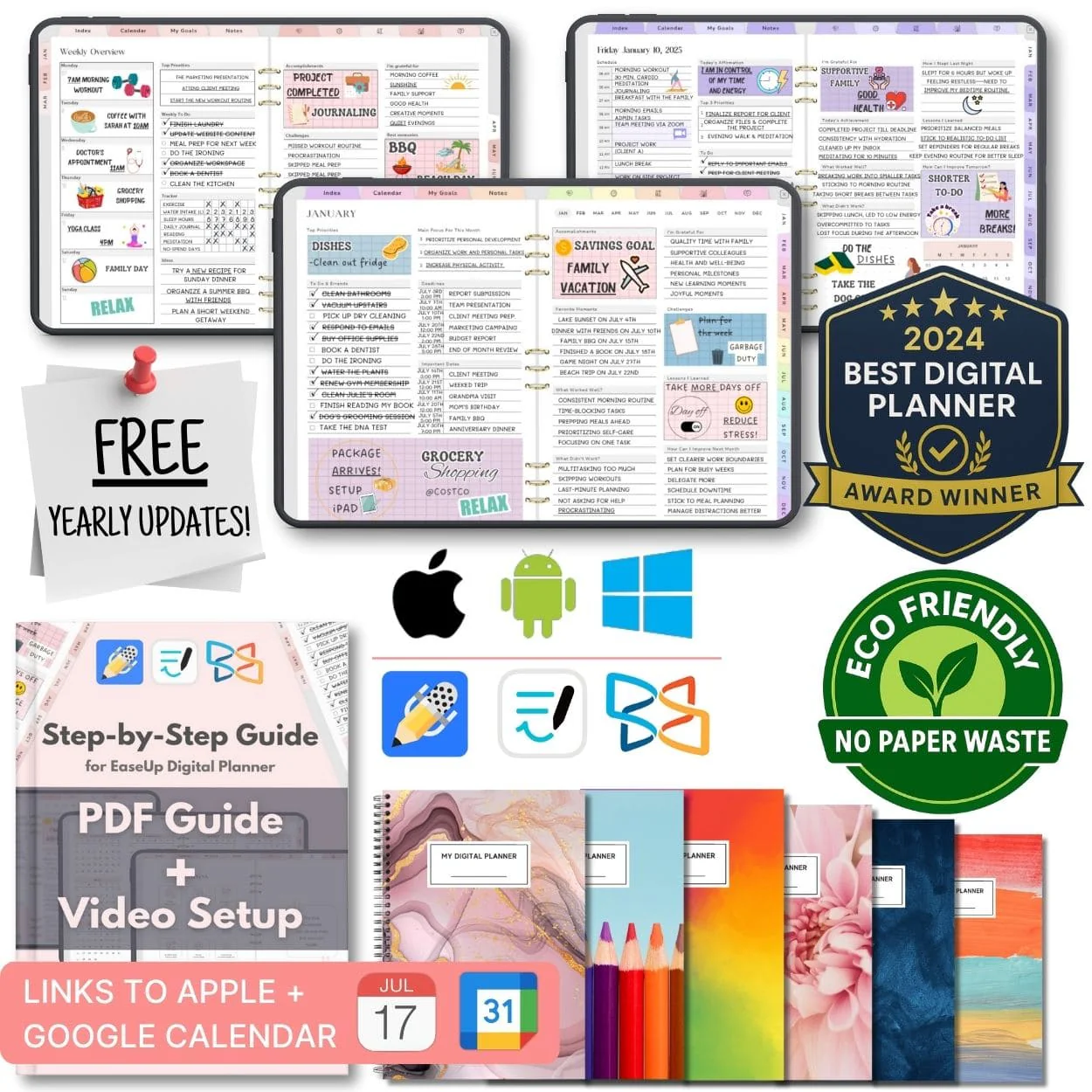 EaseUp Digital Planner All-in-One Image