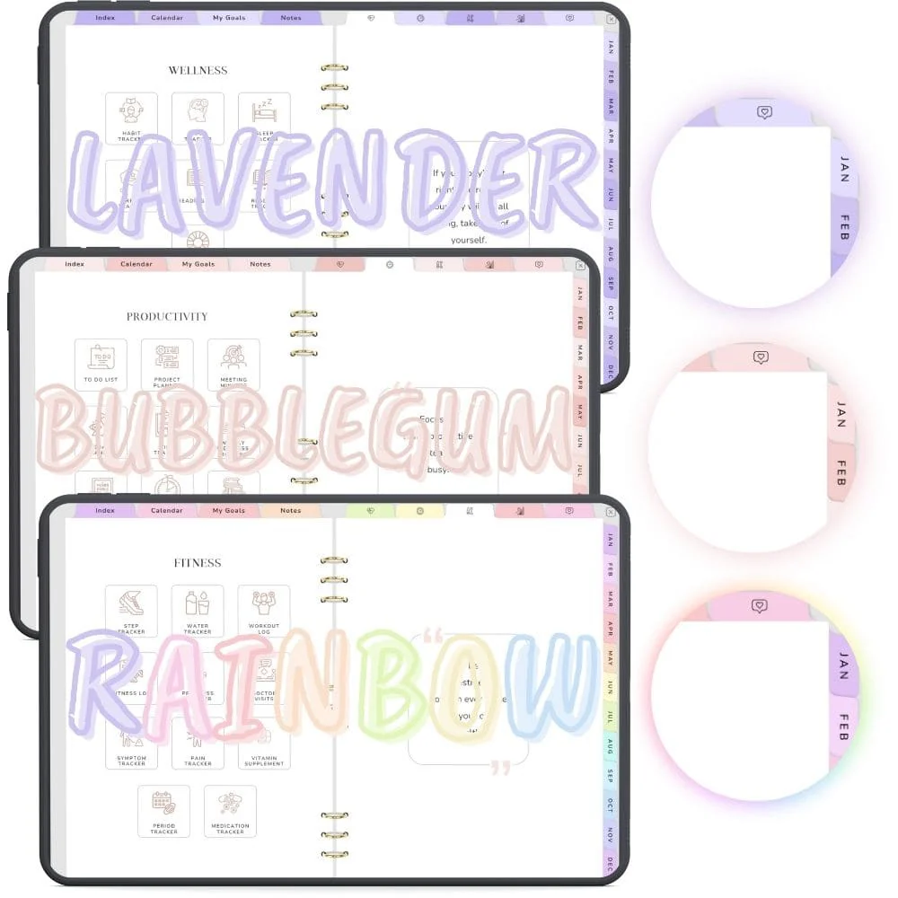 Color Variations - Lavender, Bubblegum, etc