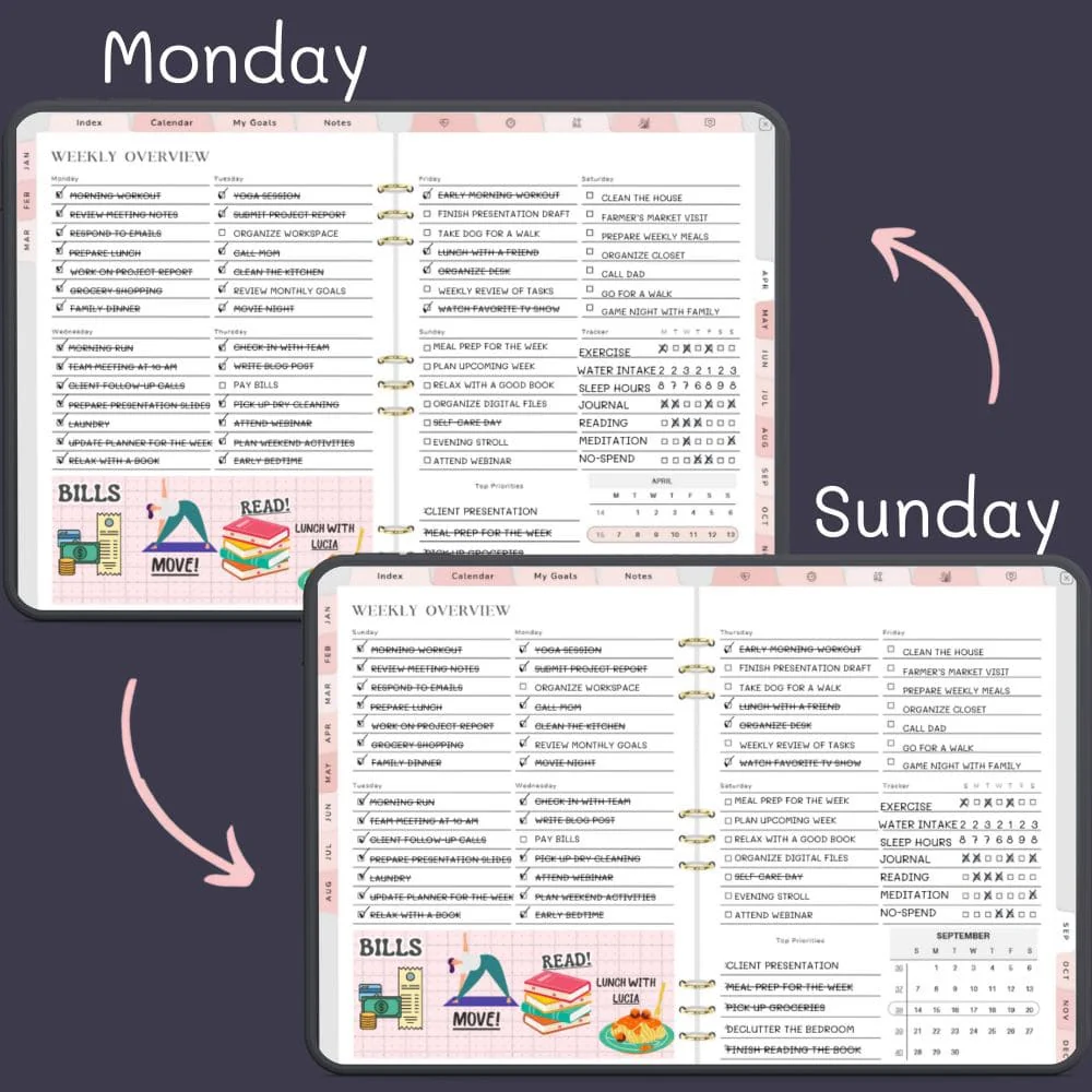 Start Day Options - Monday vs Sunday